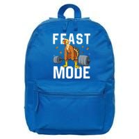 Feast Mode Weightlifting Turkey Day Thanksgiving Christmas Gift 16 in Basic Backpack