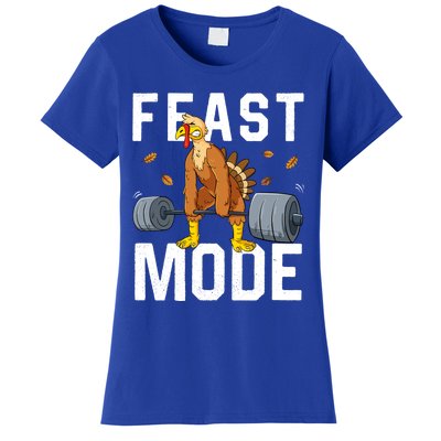 Feast Mode Weightlifting Turkey Day Thanksgiving Christmas Gift Women's T-Shirt