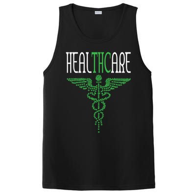 Funny Marijuana Weed Pot Cannabis Hemp Healthcare Thc Gift PosiCharge Competitor Tank