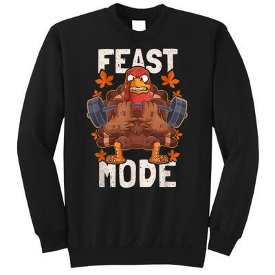 Feast Mode Weightlifting Turkey Day Thanksgiving Christmas Sweatshirt