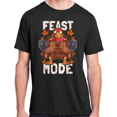 Feast Mode Weightlifting Turkey Day Thanksgiving Christmas Adult ChromaSoft Performance T-Shirt