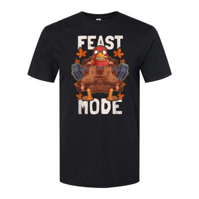 Feast Mode Weightlifting Turkey Day Thanksgiving Christmas Softstyle CVC T-Shirt