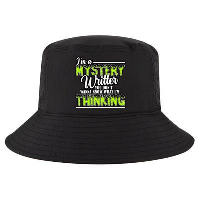 Funny Mystery Writer Quote Mystery Writer Author Saying Meaningful Gift Cool Comfort Performance Bucket Hat