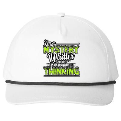 Funny Mystery Writer Quote Mystery Writer Author Saying Meaningful Gift Snapback Five-Panel Rope Hat