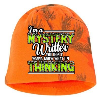 Funny Mystery Writer Quote Mystery Writer Author Saying Meaningful Gift Kati - Camo Knit Beanie