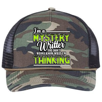 Funny Mystery Writer Quote Mystery Writer Author Saying Meaningful Gift Retro Rope Trucker Hat Cap