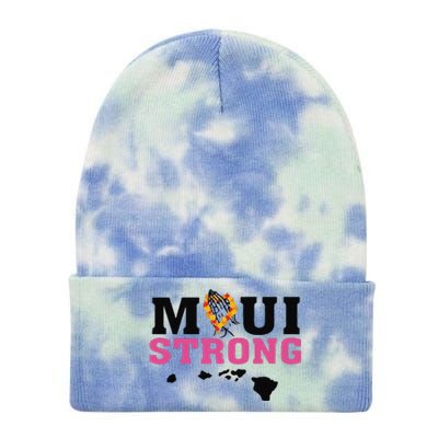 Funny Maui Wildfire Relief All Profits Will Be Tie Dye 12in Knit Beanie