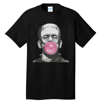 Frankenstein Monster With Pink Bubblegum Bubble Tall T-Shirt