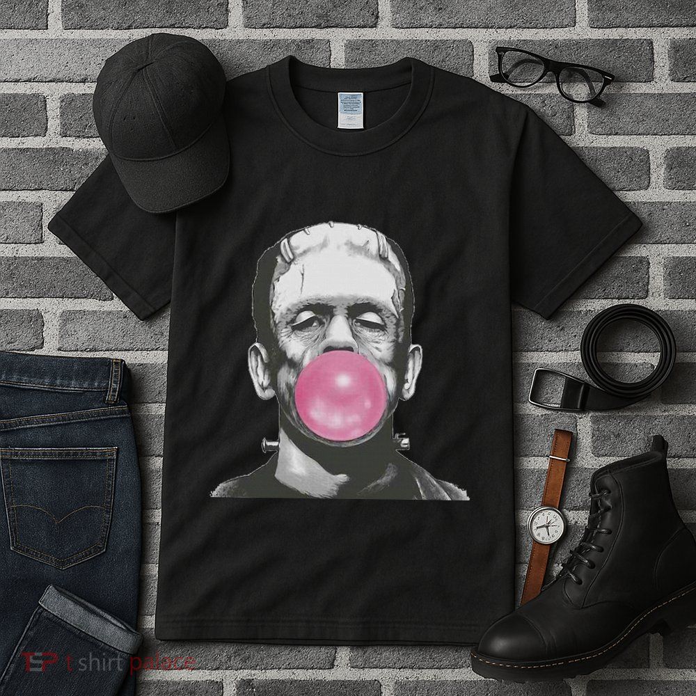 Frankenstein Monster With Pink Bubblegum Bubble Tall T-Shirt