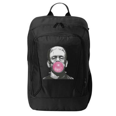 Frankenstein Monster With Pink Bubblegum Bubble City Backpack