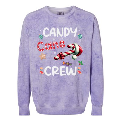 Family Matching Xmas Christmas Candy Cane Crew Bow Heart Gift Colorblast Crewneck Sweatshirt