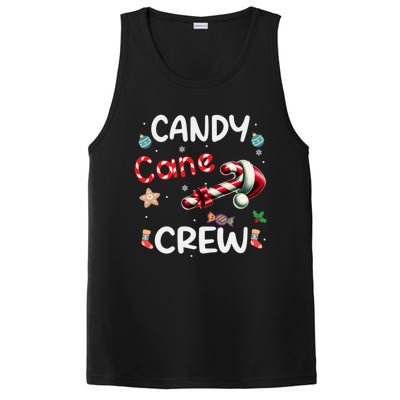 Family Matching Xmas Christmas Candy Cane Crew Bow Heart Gift PosiCharge Competitor Tank