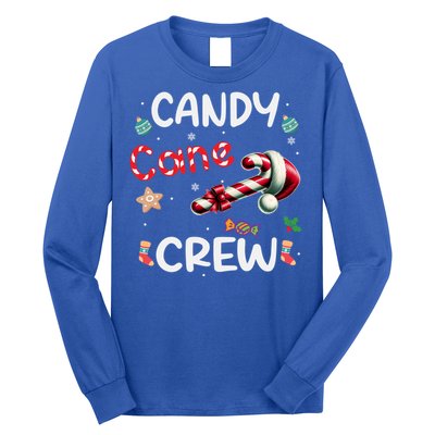 Family Matching Xmas Christmas Candy Cane Crew Bow Heart Gift Long Sleeve Shirt