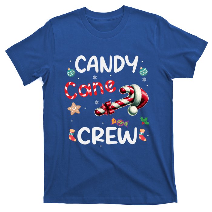 Family Matching Xmas Christmas Candy Cane Crew Bow Heart Gift T-Shirt