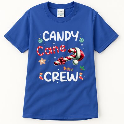 Family Matching Xmas Christmas Candy Cane Crew Bow Heart Gift Tall T-Shirt