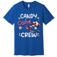 Family Matching Xmas Christmas Candy Cane Crew Bow Heart Gift Premium T-Shirt