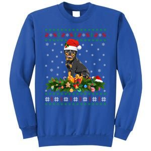 Family Matching Xmas Lighting Ugly Rottweiler Christmas Gift Sweatshirt