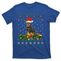 Family Matching Xmas Lighting Ugly Rottweiler Christmas Gift T-Shirt