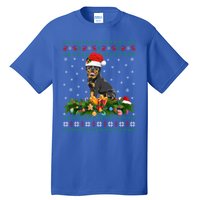 Family Matching Xmas Lighting Ugly Rottweiler Christmas Gift Tall T-Shirt