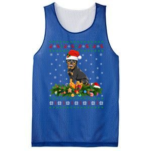 Family Matching Xmas Lighting Ugly Rottweiler Christmas Gift Mesh Reversible Basketball Jersey Tank