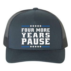 Four More Years Pause Joe Biden Us Flag Yupoong Adult 5-Panel Trucker Hat