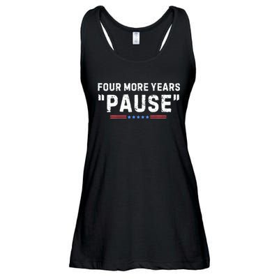 Four More Years Pause Biden Administration Donald Trump Ladies Essential Flowy Tank