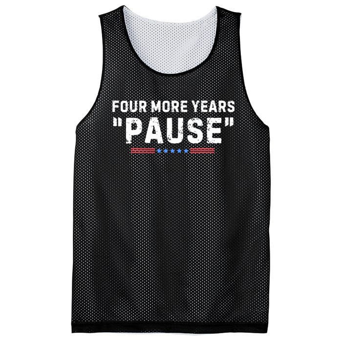 Four More Years Pause Biden Administration Donald Trump Mesh Reversible Basketball Jersey Tank