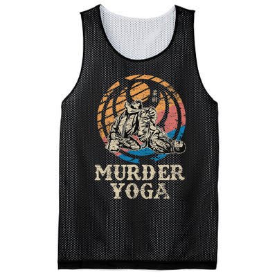 Funny Murder Yoga Brazilian Jiu Jitsu BJJ MMA Mesh Reversible Basketball Jersey Tank