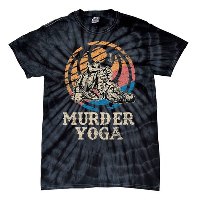 Funny Murder Yoga Brazilian Jiu Jitsu BJJ MMA Tie-Dye T-Shirt