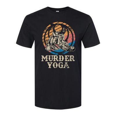 Funny Murder Yoga Brazilian Jiu Jitsu BJJ MMA Softstyle CVC T-Shirt