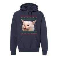 Funny Meme Yelling Christmax Premium Hoodie