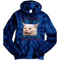 Funny Meme Yelling Christmax Tie Dye Hoodie