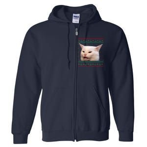 Funny Meme Yelling Christmax Full Zip Hoodie