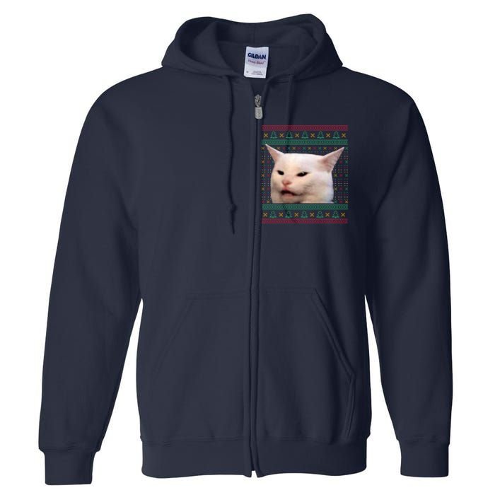 Funny Meme Yelling Christmax Full Zip Hoodie