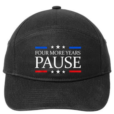 Four More Years Pause Joe Biden Funny Biden Quote Saying 7-Panel Snapback Hat