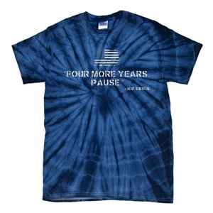 Four More Years Pause Joe Biden Funny Biden Quote Saying Tie-Dye T-Shirt