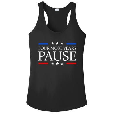 Four More Years Pause Joe Biden Ladies PosiCharge Competitor Racerback Tank