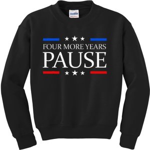 Four More Years Pause Joe Biden Kids Sweatshirt