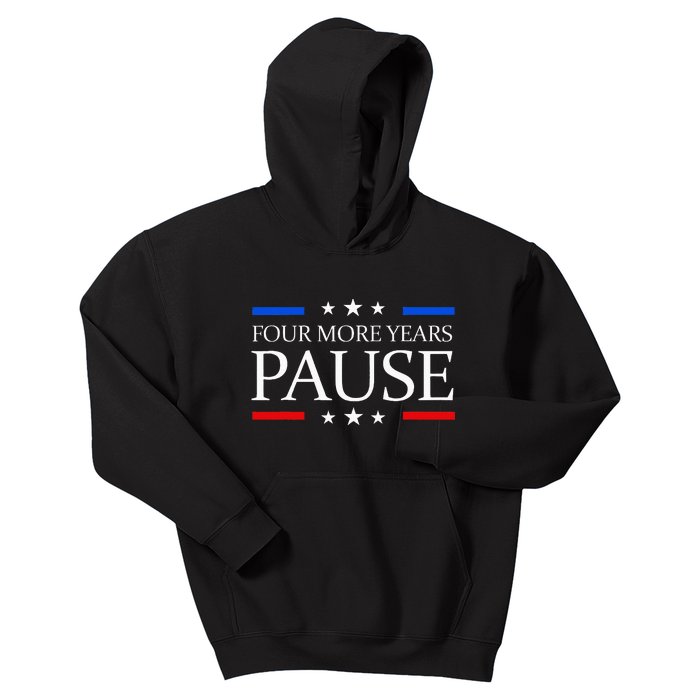 Four More Years Pause Joe Biden Kids Hoodie