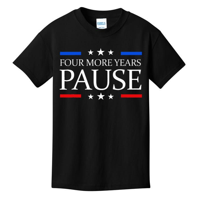 Four More Years Pause Joe Biden Kids T-Shirt