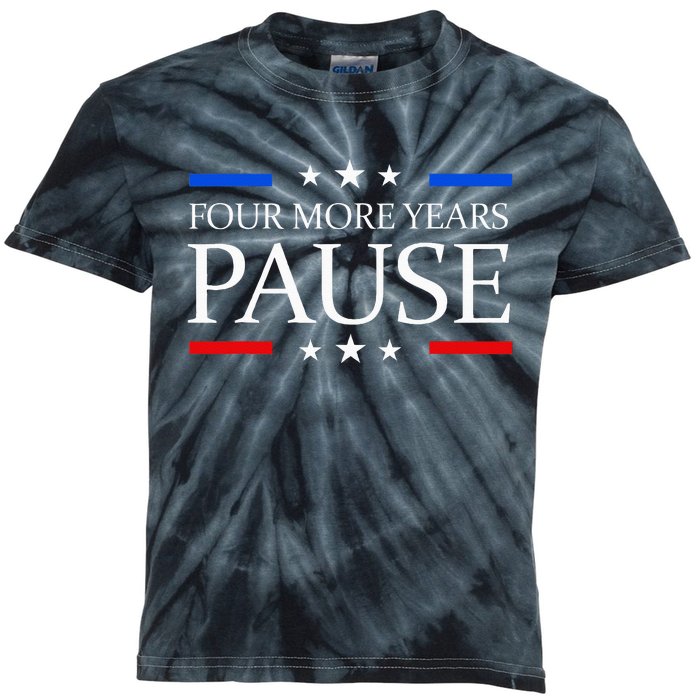 Four More Years Pause Joe Biden Kids Tie-Dye T-Shirt