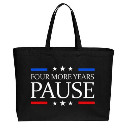 Four More Years Pause Joe Biden Cotton Canvas Jumbo Tote