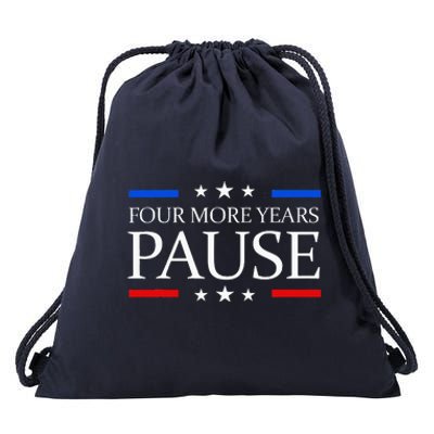 Four More Years Pause Joe Biden Drawstring Bag