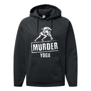 Funny Murder Yoga Fighter Wrestling Gear Wrestling Rules Performance Fleece Hoodie