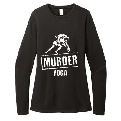 Funny Murder Yoga Fighter Wrestling Gear Wrestling Rules Womens CVC Long Sleeve Shirt