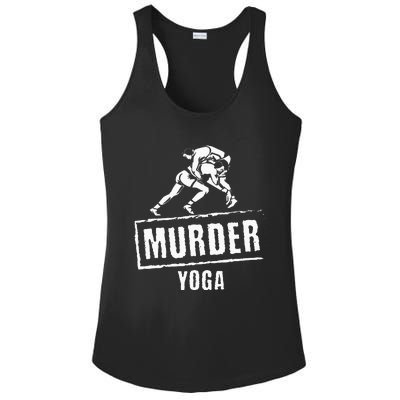 Funny Murder Yoga Fighter Wrestling Gear Wrestling Rules Ladies PosiCharge Competitor Racerback Tank