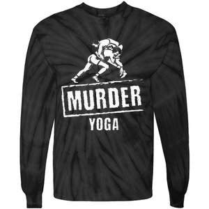 Funny Murder Yoga Fighter Wrestling Gear Wrestling Rules Tie-Dye Long Sleeve Shirt