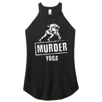 Funny Murder Yoga Fighter Wrestling Gear Wrestling Rules Women’s Perfect Tri Rocker Tank