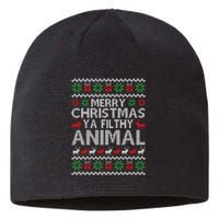 Funny Merry Ya Filthy Animal Ugly Christmas Sweater Xmas Gift Sustainable Beanie