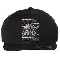 Funny Merry Ya Filthy Animal Ugly Christmas Sweater Xmas Gift Wool Snapback Cap